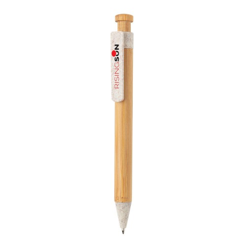 Bambusowy długopis biały P610.543 (3)