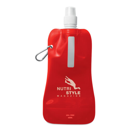 Butelka na wodę. przezroczysty czerwony MO8294-25 (1)