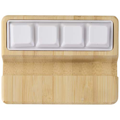 Algol stojak na telefon i zabawka sensoryczna z tworzyw sztucznych pochodzących z recylingu z elementami bambusowymi Drewno 12446671 (2)