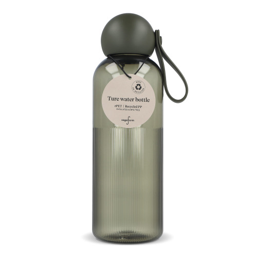 Sagaform Ture butelka na wodę 600 ml Transparentny / ciemnozielony LT52056-N0430 