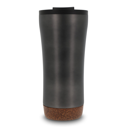 Kubek o podwójnych ściankach z korkową podstawą 480ml Stalowoszary LT98848-N0035 (1)