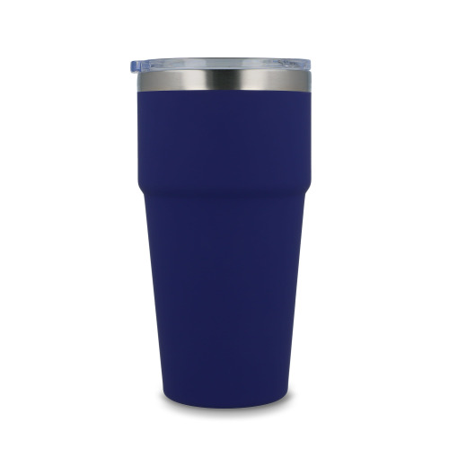 T-ceramiczny kubek do samochodu o miękkim dotyku 500ml Ciemnoniebieski LT98729-N0010 (2)