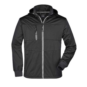 Kurtka Męska Softshell Ocieplana Wiatroodporna