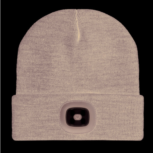 Czapka z lampką COB Biały/czarny MO9417-33 (1)