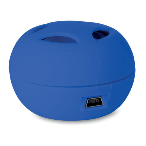 Mini głośnik z kablem niebieski MO8729-37 