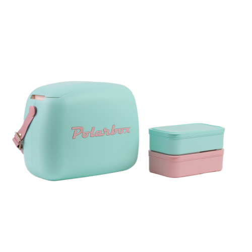 Polarbox lodówka 6L z 2 pojemnikami Błękitny – Róż Baby Pop PBX69348 