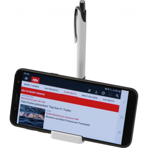 Stojak na telefon z długopisem REGINA Biały 129206 (2)