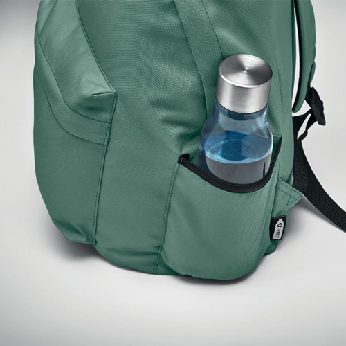 Plecak z poliestru 600D RPET Ciemnozielony MO6703-60 (2)