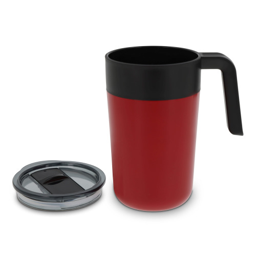Kubek do kawy o podwójnych ściankach 400ml Ciemnoczerwony LT98834-N0020 (1)
