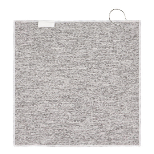 Szybkoschnący ręcznik golfowy z haczykiem R-PET 30 x 30 cm sublimacja Biały / szary LT95006-N0161 (5)