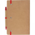 Notatnik A5 z czystymi stronami i długopisem z materiałów z recyklingu CHLOE Czerwony 2377605 (5) thumbnail