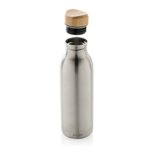 Butelka sportowa 600 ml Avira Alcor, stal nierdzewna z recyklingu Srebrny P438.062 (2)