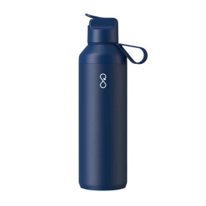 Bidon Ocean Bottle Peak GO 710 ml z recyklingowanej stali nierdzewnej Oceaniczny niebieski