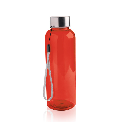 Butelka z tritanu 500 ml, stalowa nakrętka ze sznurkiem / Tritanbottle Czerwony IP37053052 