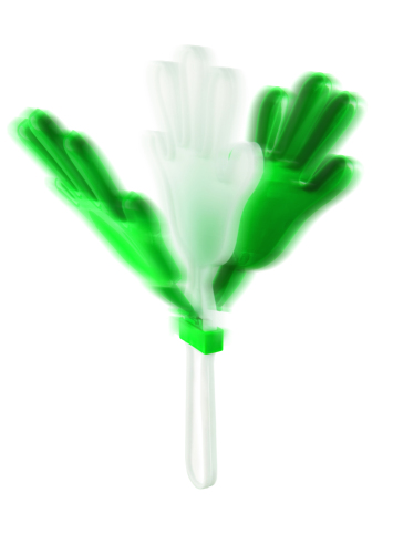 Kołatka w kształcie dłoni zielony KC6813-09 (2)