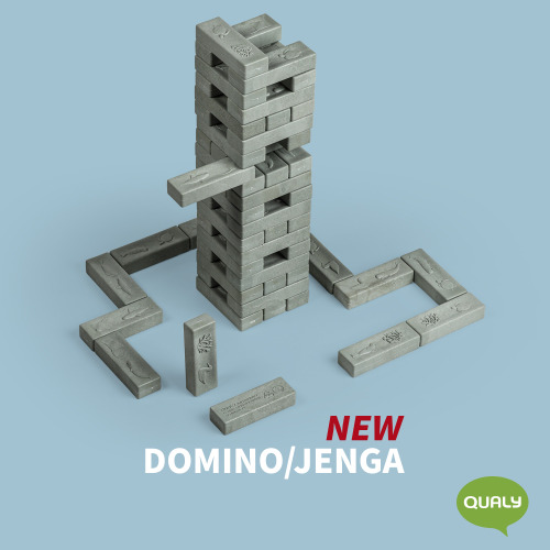 Klocki Domino Ocean Beżowy QL10388-GY (2)