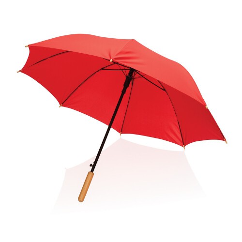 Bambusowy parasol automatyczny 23" Impact AWARE rPET czerwony P850.654 (3)