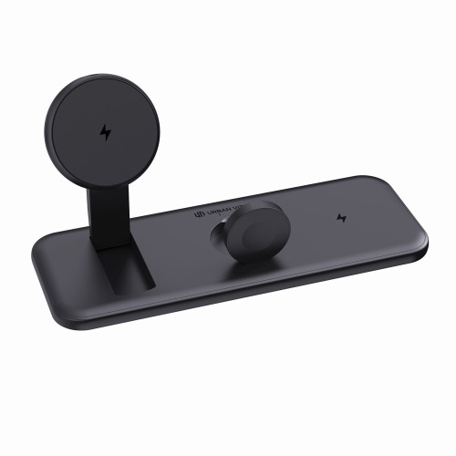 Ładowarka bezprzewodowa 3 w 1, 15W Urban Vitamin Torrance Czarny P309.5001 