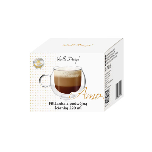Filiżanka z podwójną ścianką Amo 220 ml Vialli Design Bezbarwny VD20276 (8)
