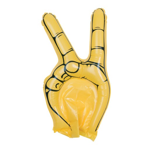 Nadmuchiwana ręka kibica "zwycięstwo" żółty V7351-08 