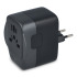 Adapter podróżny PowerPro wykonany z plastiku pochodzącego z recykling Czarny LT41029-N0002  thumbnail
