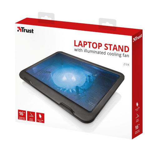 Podstawka chłodząca do laptopa Ziva TRUST Czarny EG 033903 (2)