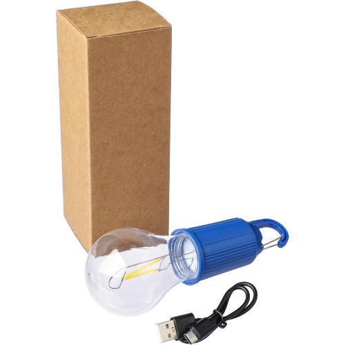 Wisząca lampka "żarówka", karabińczyk Granatowy VA439-04 (1)