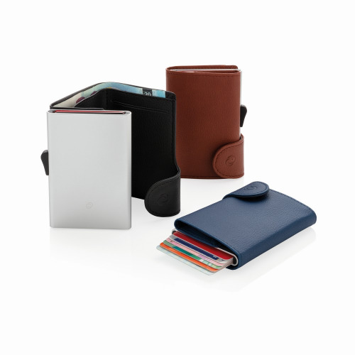 Etui na karty kredytowe i portfel C-Secure, ochrona RFID Niebieski P850.515 (9)