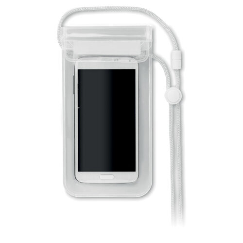 Wodoodporne etui na smartfon przezroczysty biały MO8782-26 (1)