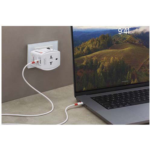 SKROSS® MUV AC65PD – uniwersalna przejściówka z kablem USB-C  Biały 12462001 (6)