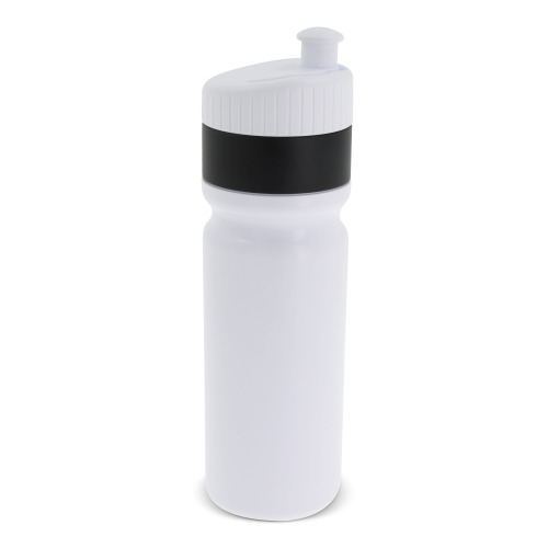 Bidon sportowy z obwódką  750ml Biały / czarny LT98786-N0102 (4)