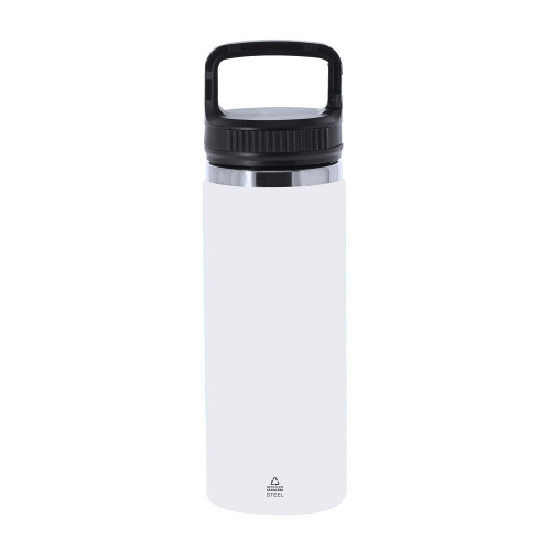 Butelka termiczna 550 ml ze stali nierdzewnej z recyklingu Biały VA673-02 