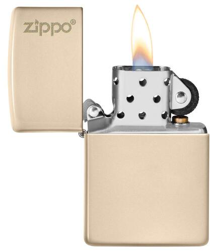 Zapalniczka Zippo Classic z logo Flat Sand ZIP60005824 (2)