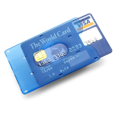 Etui na karty kredytowe niebieski V4376-11 