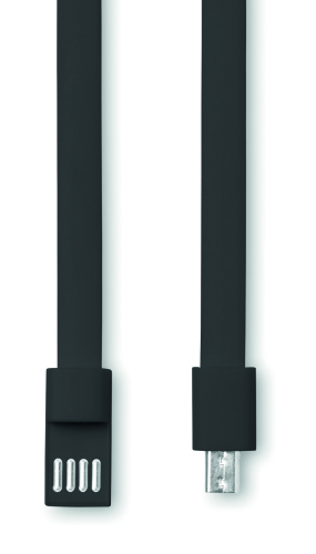 Bransoleta z mikro USB czarny MO8721-03 (2)