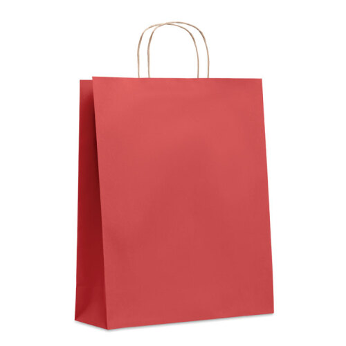 Duża papierowa torba czerwony MO6174-05 