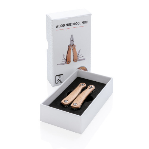Mini narzędzie wielofunkcyjne, 12 el. Brązowy P221.379 (16)