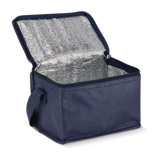 R-PET 6 Torba chłodząca na puszki z włókniny 20 x 13 x 12,5 cm 75g/m² Ciemnoniebieski LT95390-N0010 (2)
