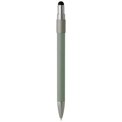 Rill długopis z certyfikatem RCS z recyklingu z rysikiem i fidget spinnerem (czarny tusz) Melanż zielony 10644762 (3)