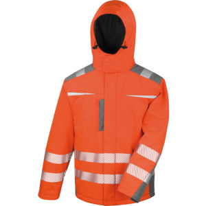Kurtka Softshell Wiatroszczelna Odblaskowa