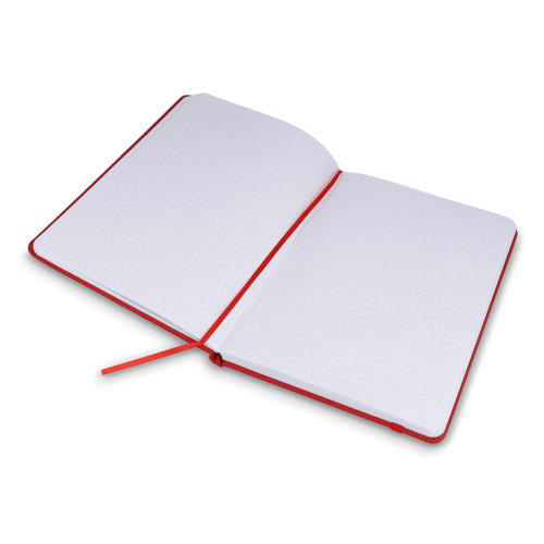 Notatnik A5 PU z kartkami papieru w kropki Czerwony LT92064-N0021 (3)