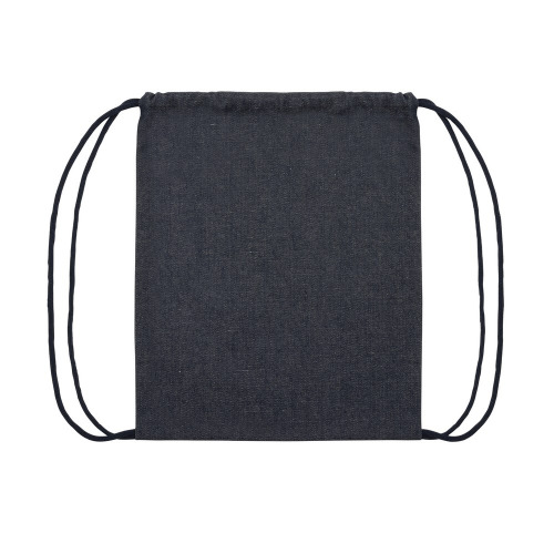 Worek ze sznurkiem AWARE™, dżins z recyklingu Niebieski P762.835 (1)