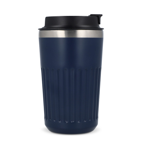 Termos na kawę ze stali nierdzewnej pochodzącej z recyklingu, 400 ml Ciemnoniebieski LT98698-N0010 (4)