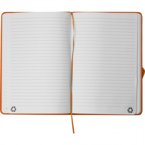Notatnik A5 w linie z materiałów z recyklingu DOMINIK Pomarańczowy 2526110 (5)