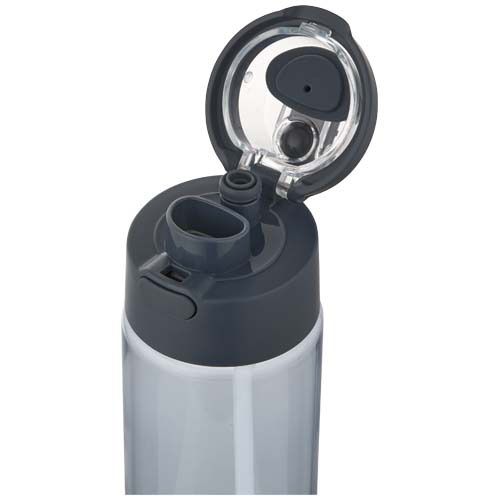 Bidon na wodę Theron o pojemności 700 ml, wykonany z tworzywa sztucznego pochodzącego z recyklingu (RCS), z pokrywką o podwój Szaroniebieski 10095055 (5)