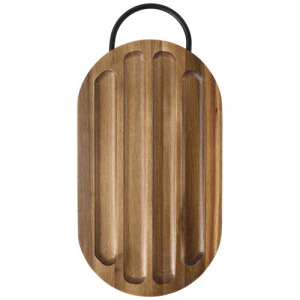 Prestige deska do krojenia z drewna akacjowego z nożem do chleba