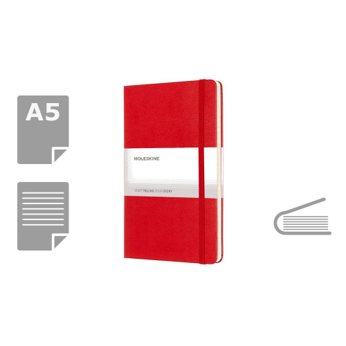 MOLESKINE Notatnik ok. A5 Czerwony VM301-52 