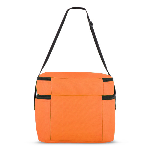 R-PET 600D Dwukomorowa torba chłodząca 30 x 20 x 24 cm 12L Pomarańczowy LT95393-N0026 (1)