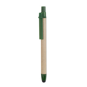 Dotykowy długopis z recyklingu zielony
