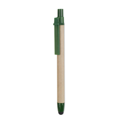 Dotykowy długopis z recyklingu zielony MO8089-09 